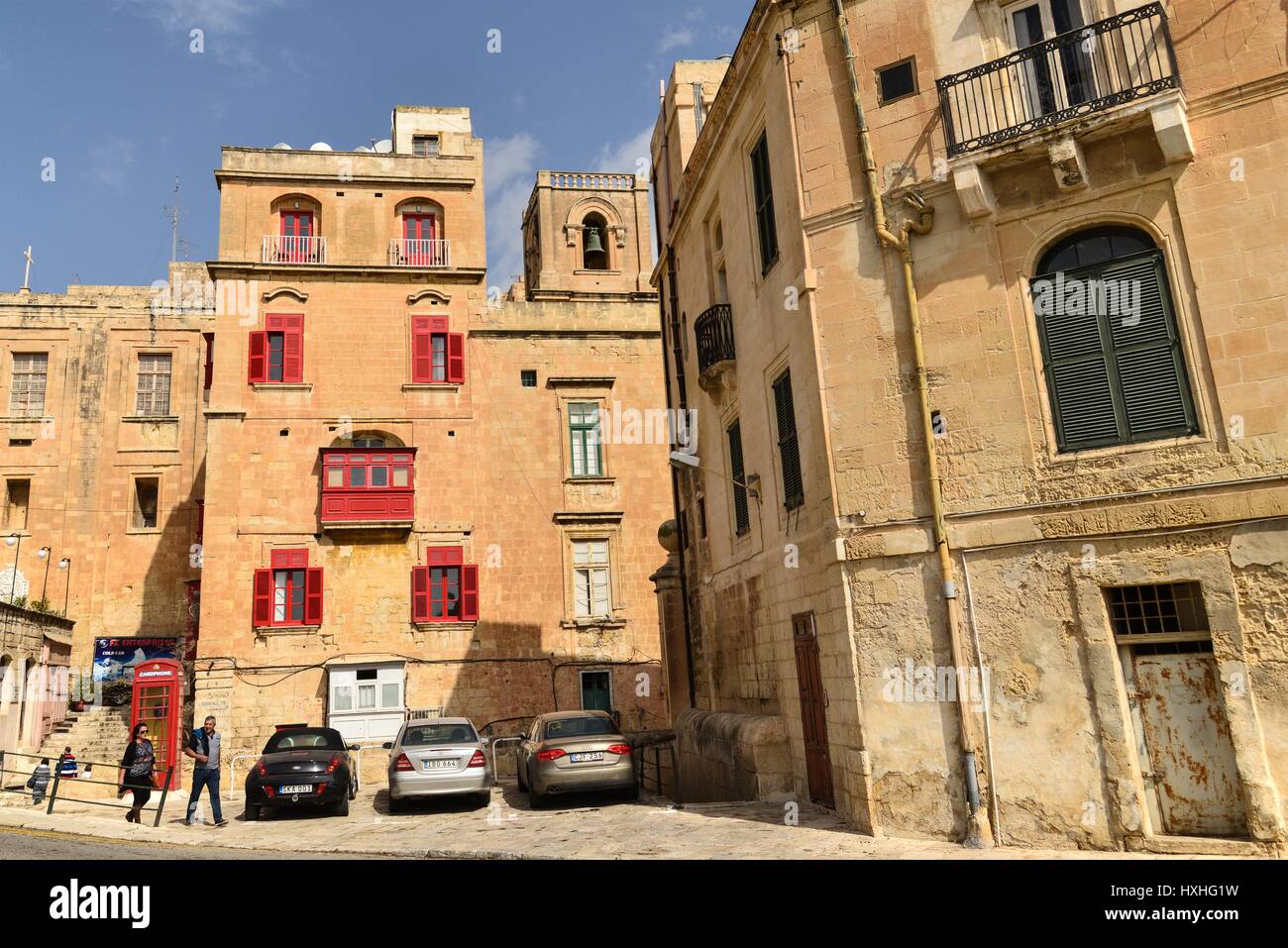 Townscape - Valletta, Malta Stock Photo