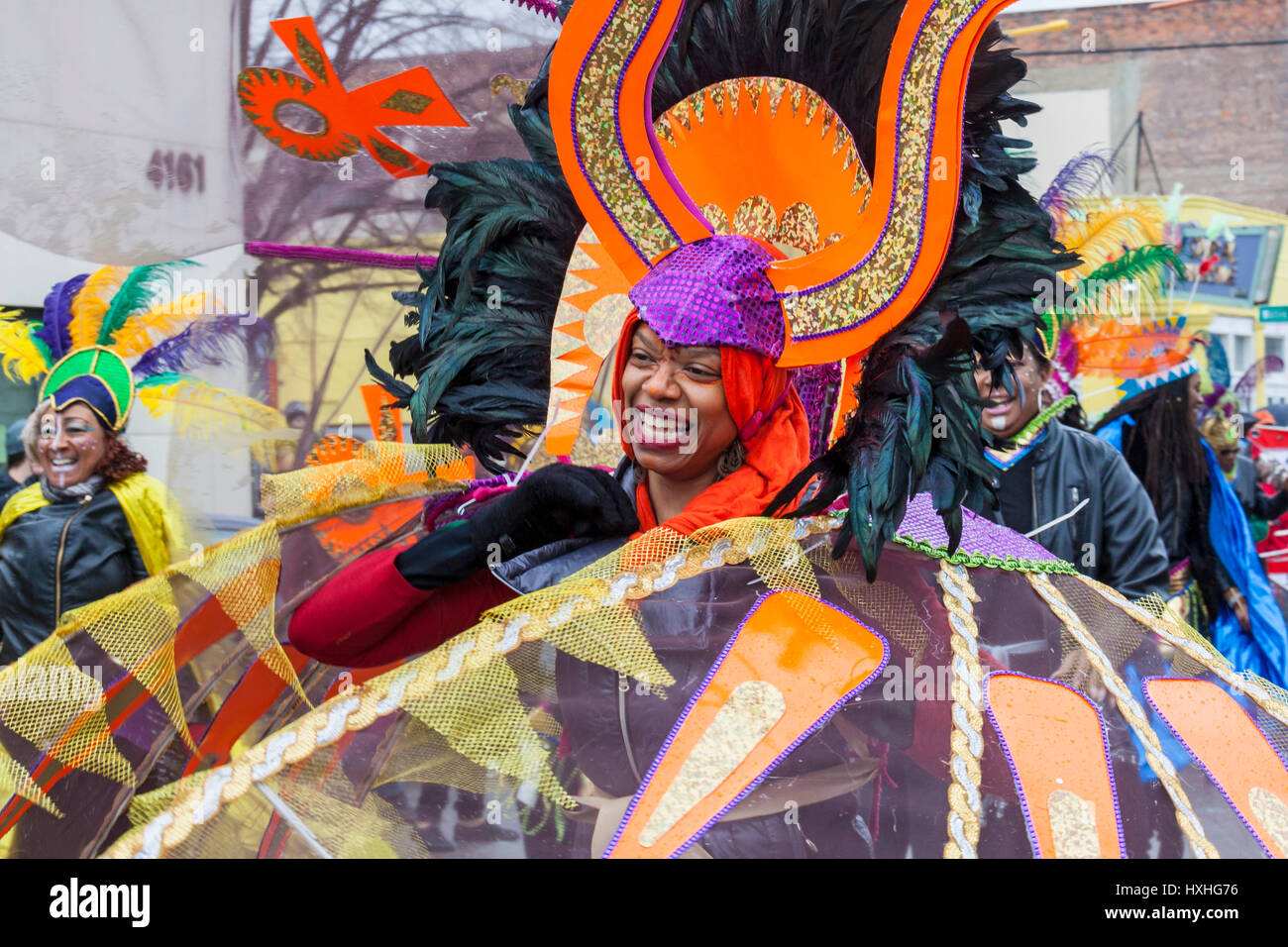 Detroit, Michigan - The Marche du Nain Rouge celebrates the coming of ...