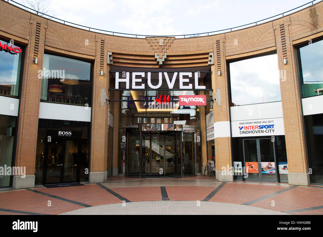 The Heuvel shopping mall in Eindhoven, the Netherlands. The city was long the headquarters of Philips and is evolving into a centre for design. Stock Photo