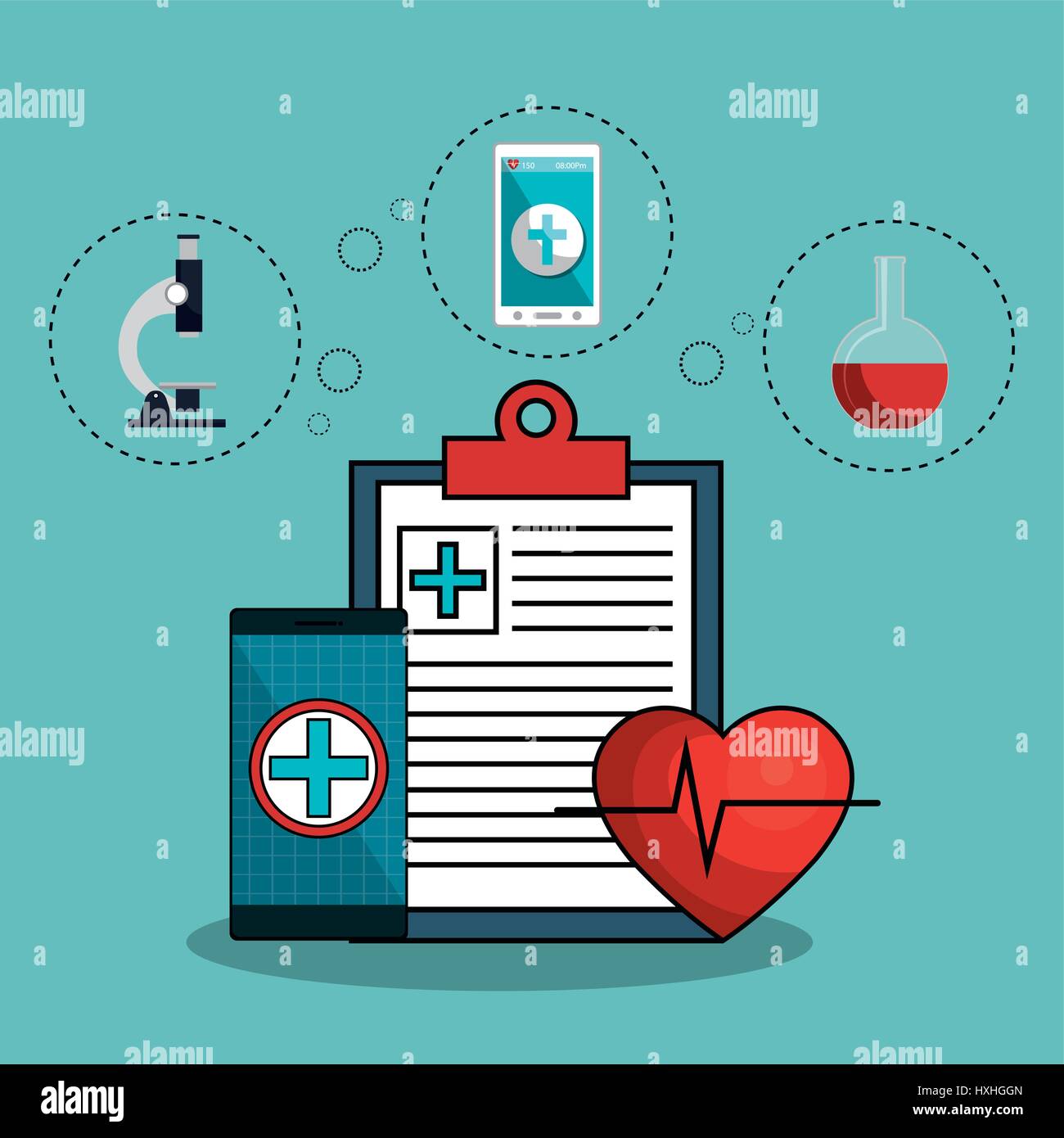 medicine online flat icons Stock Vector Image & Art - Alamy