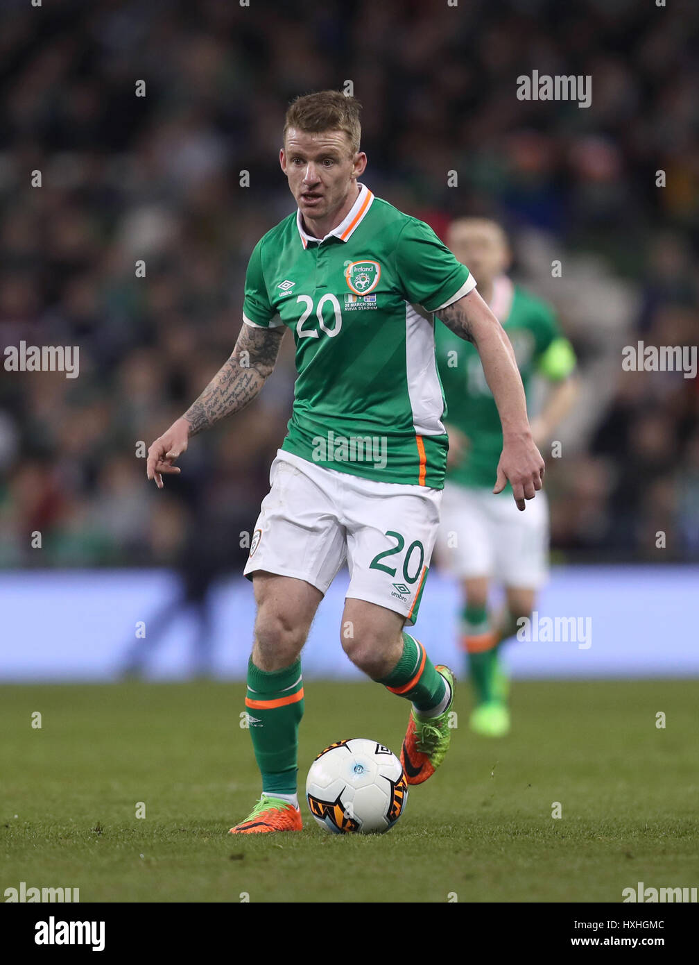 Republic of Ireland's Jonathan Hayes during the International Friendly ...