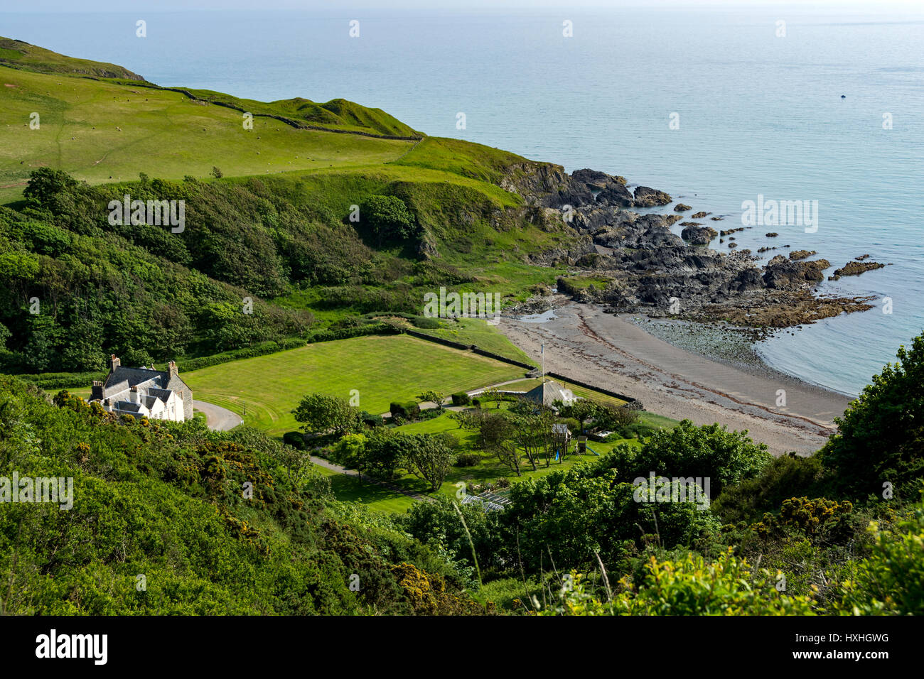 Portpatrick Bay The Knockinaam Lodge Hotel at Port of Spittal Bay, near Portpatrick ...