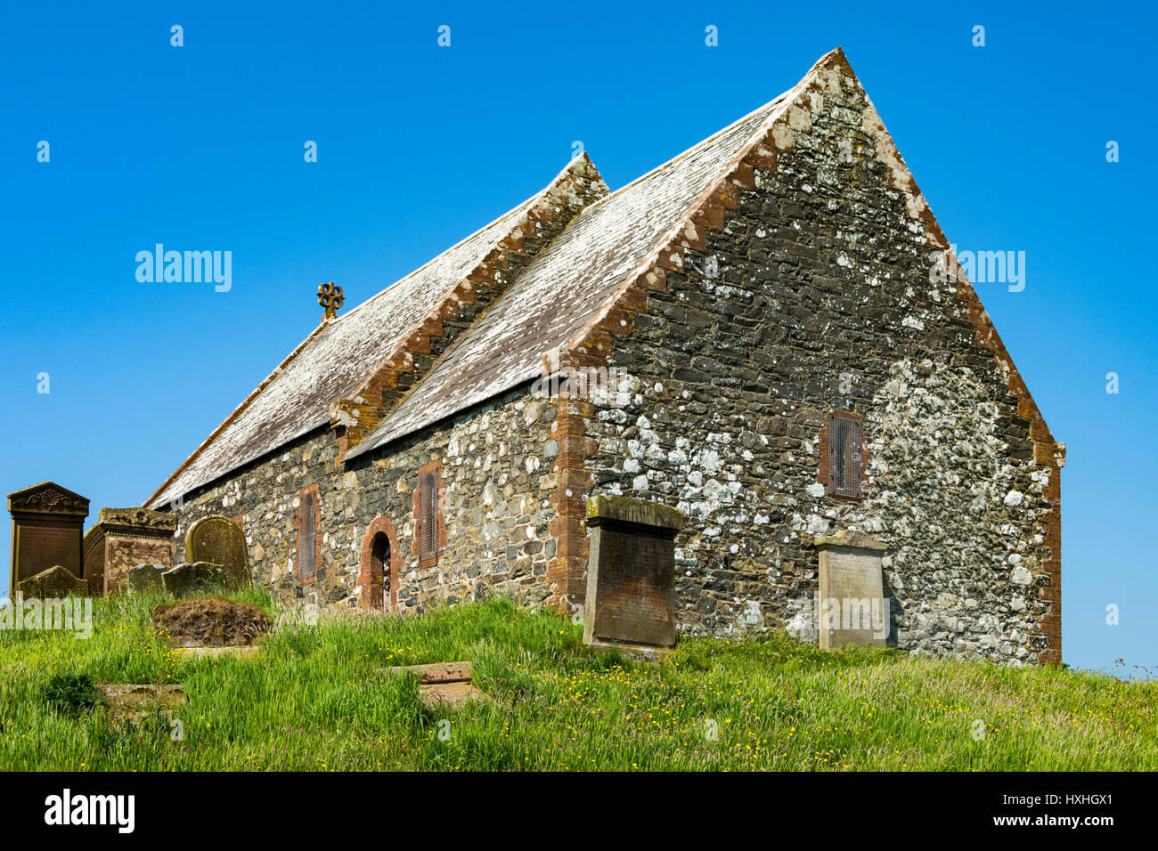 Kirkmadrine Church in the Rhins of Galloway, Dumfries and Galloway, Scotland, UK Stock Photo