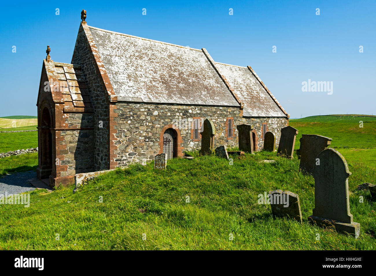 Kirkmadrine Church in the Rhins of Galloway, Dumfries and Galloway, Scotland, UK Stock Photo