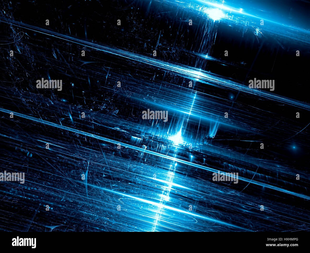 Glossy tech background - abstract digitally generated image Stock Photo