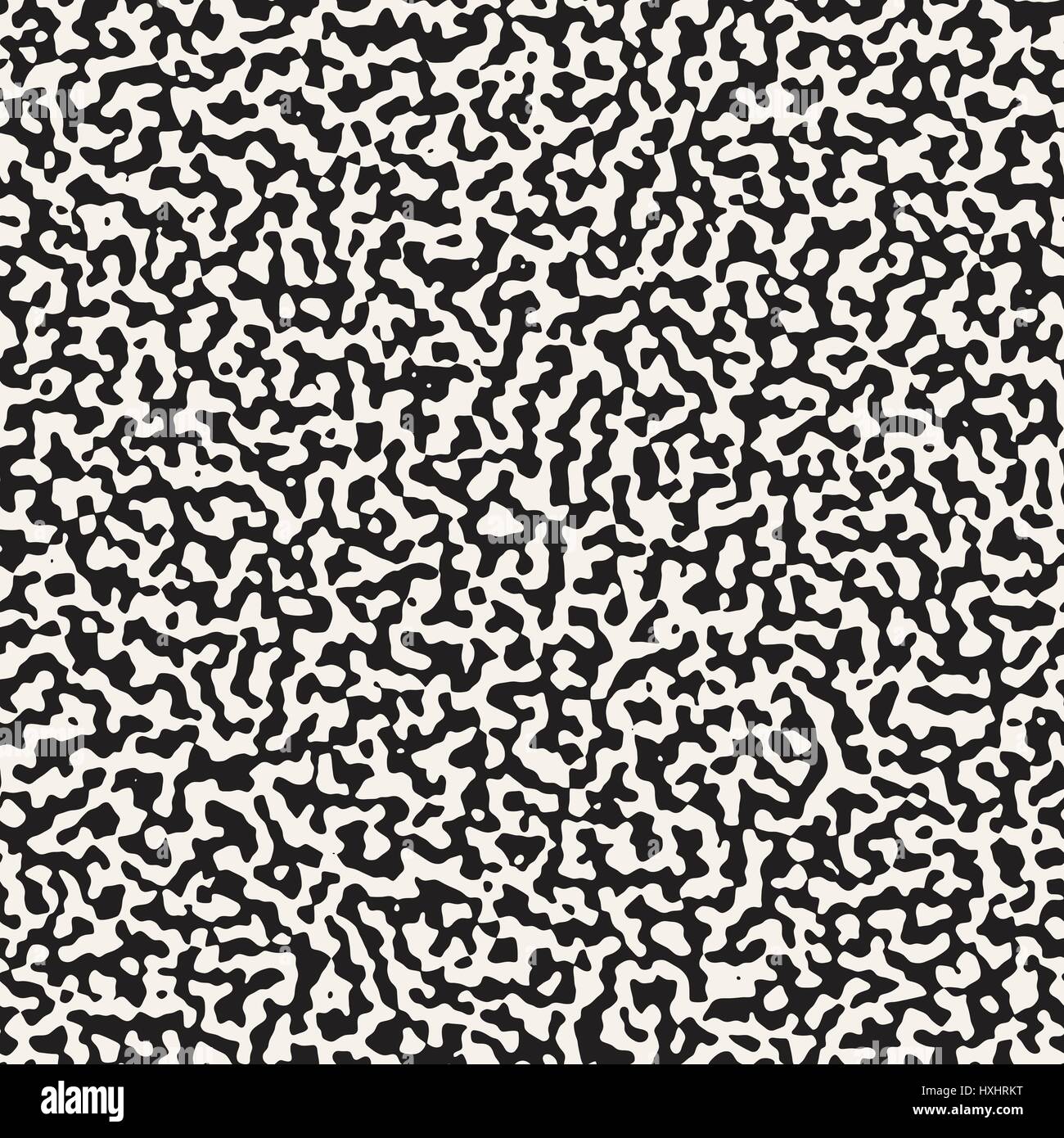 Abstract Retro Background Design. Vector Seamless Black And White