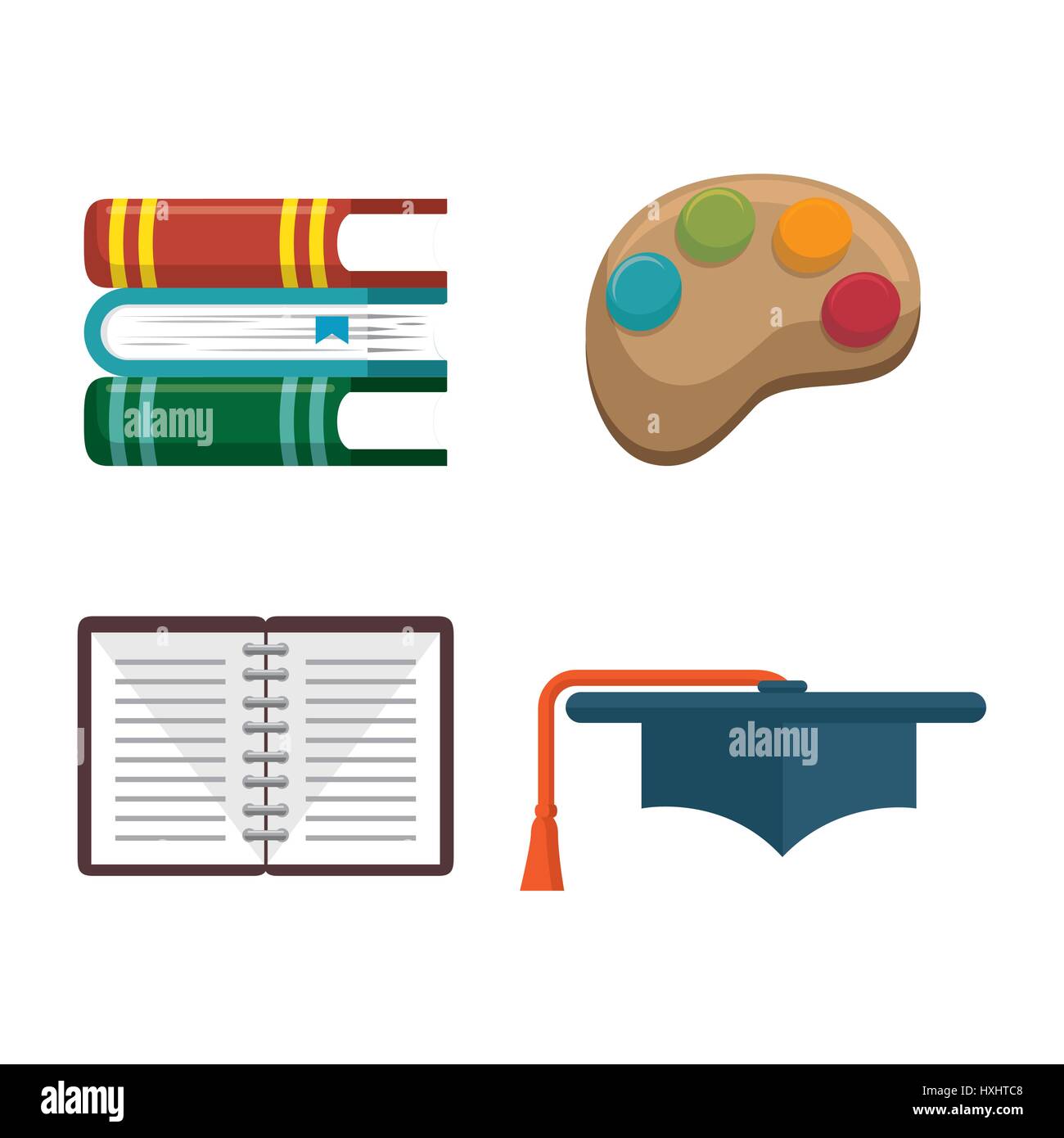education concept elements icon Stock Vector Image & Art - Alamy