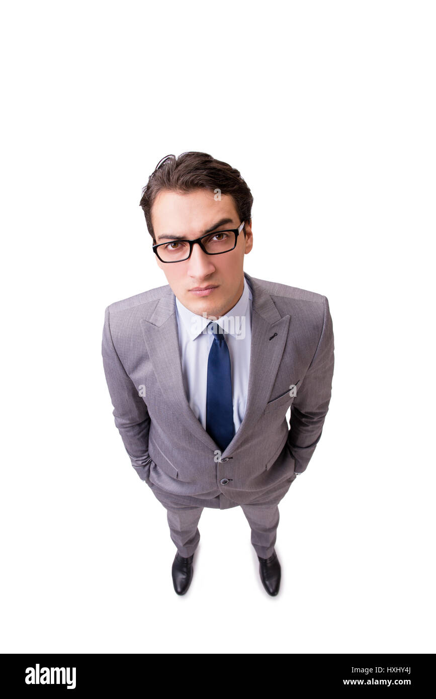 Young businessman isolated on the white background Stock Photo - Alamy