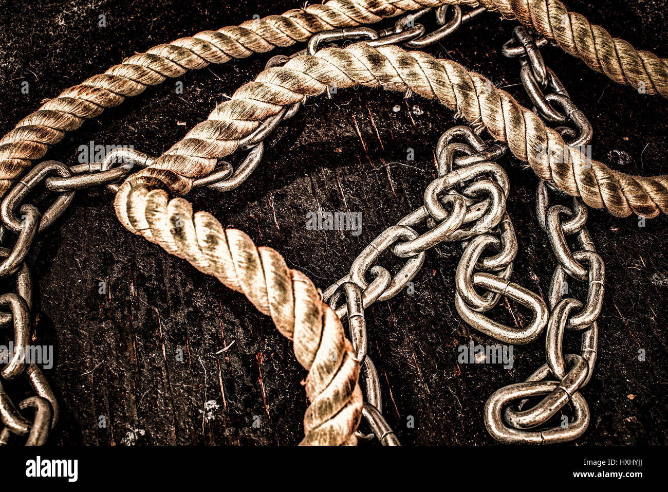 ship rope and knot isolated on white background Stock Photo - Alamy