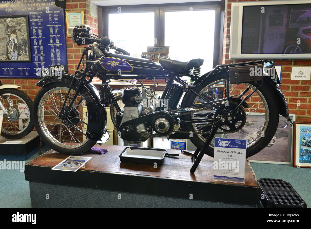 Motorcycle rack saddle bag hi-res stock photography and images - Alamy