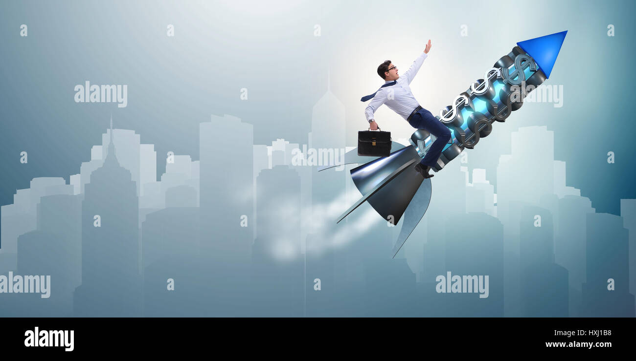 Businessman in start up business concept Stock Photo - Alamy