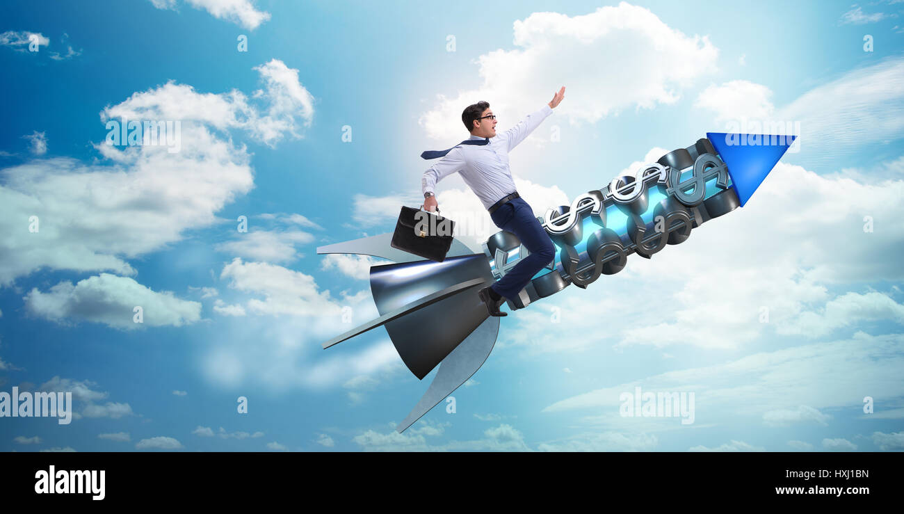 Businessman in start up business concept Stock Photo - Alamy