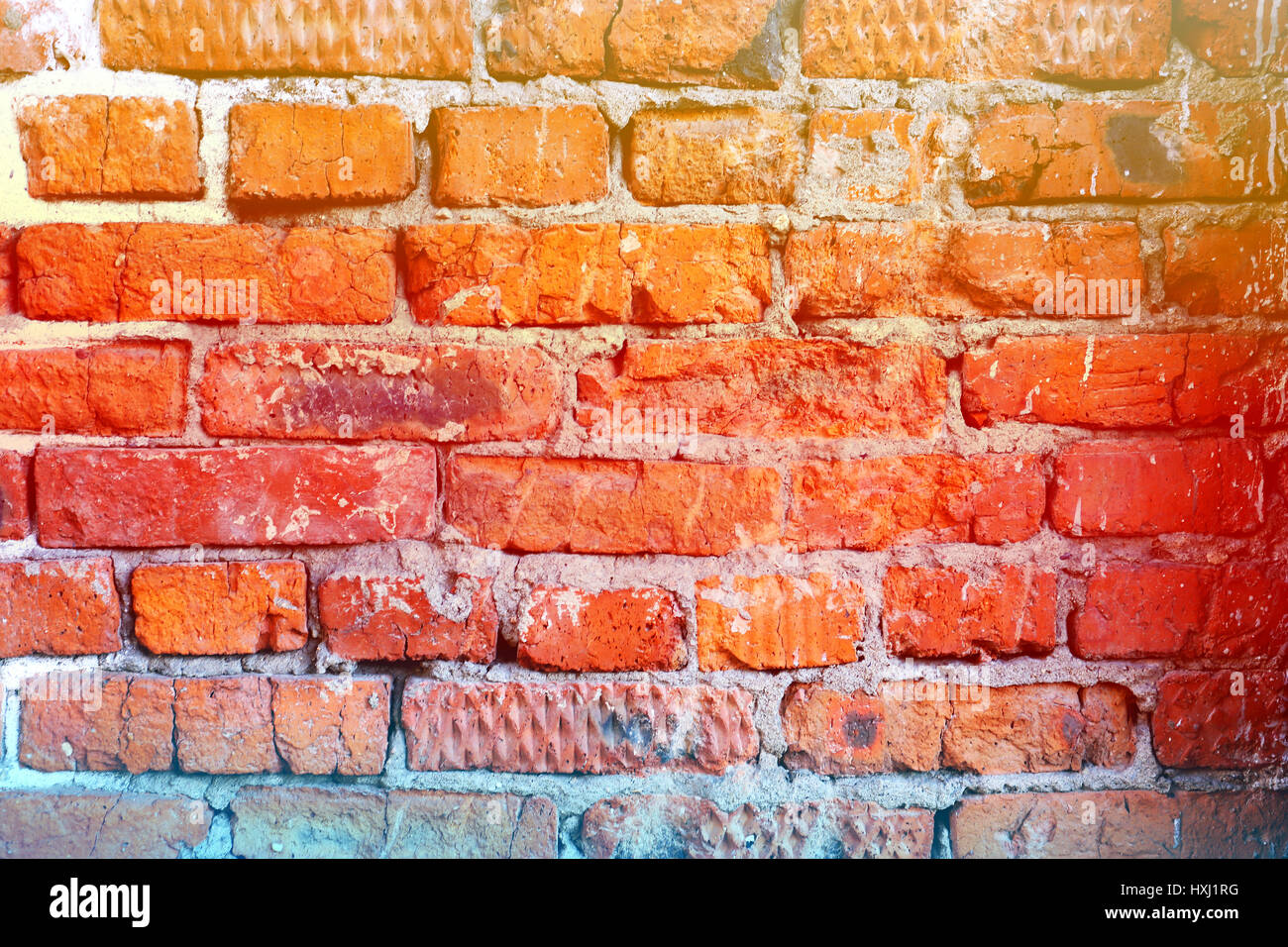 Beautiful red brick wall photograph close up Stock Photo - Alamy