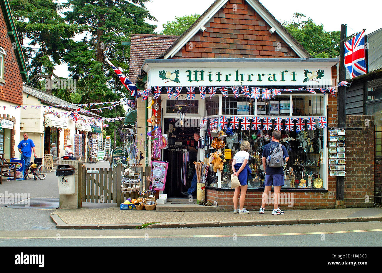 Witchcraft shop in the village of Burley in the New Forest, Hampshire