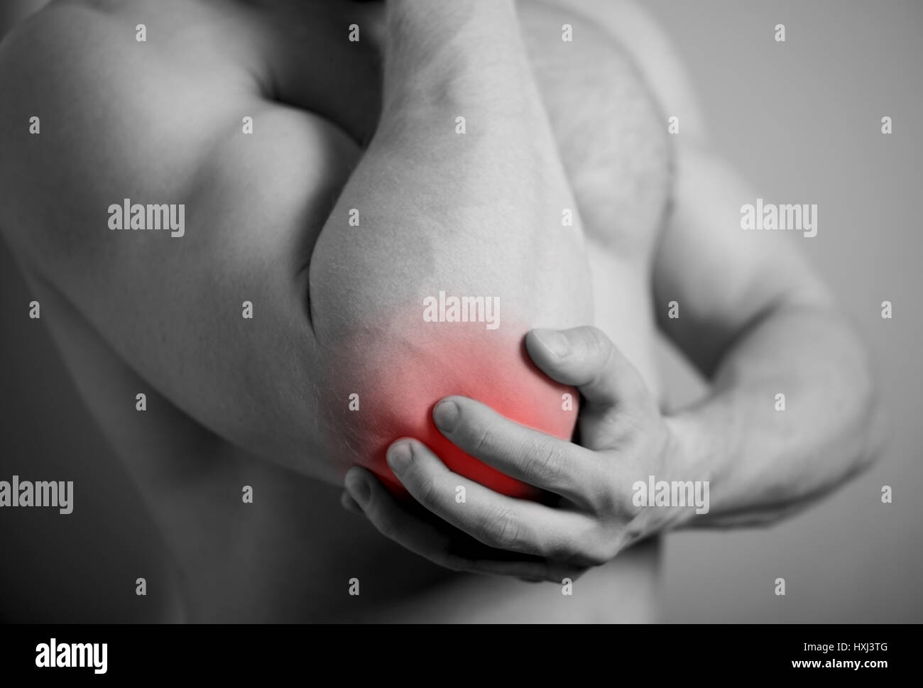 pain in the elbow Stock Photo