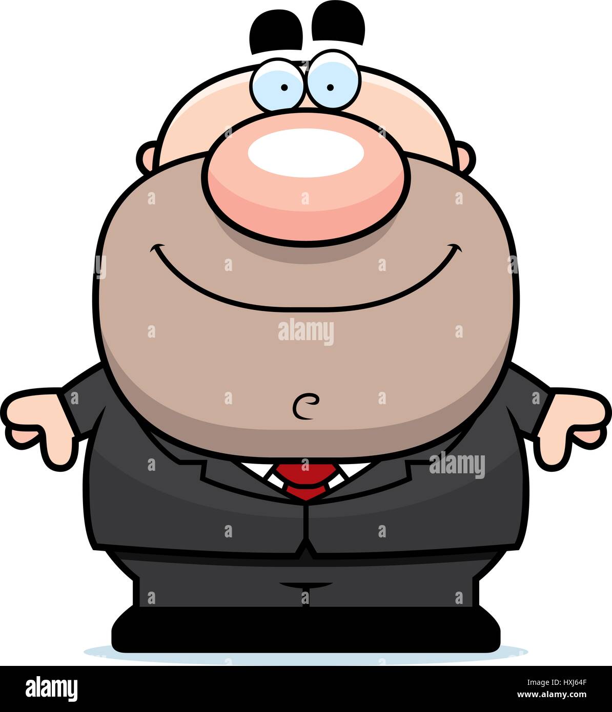 A cartoon illustration of a businessman smiling Stock Vector Image ...