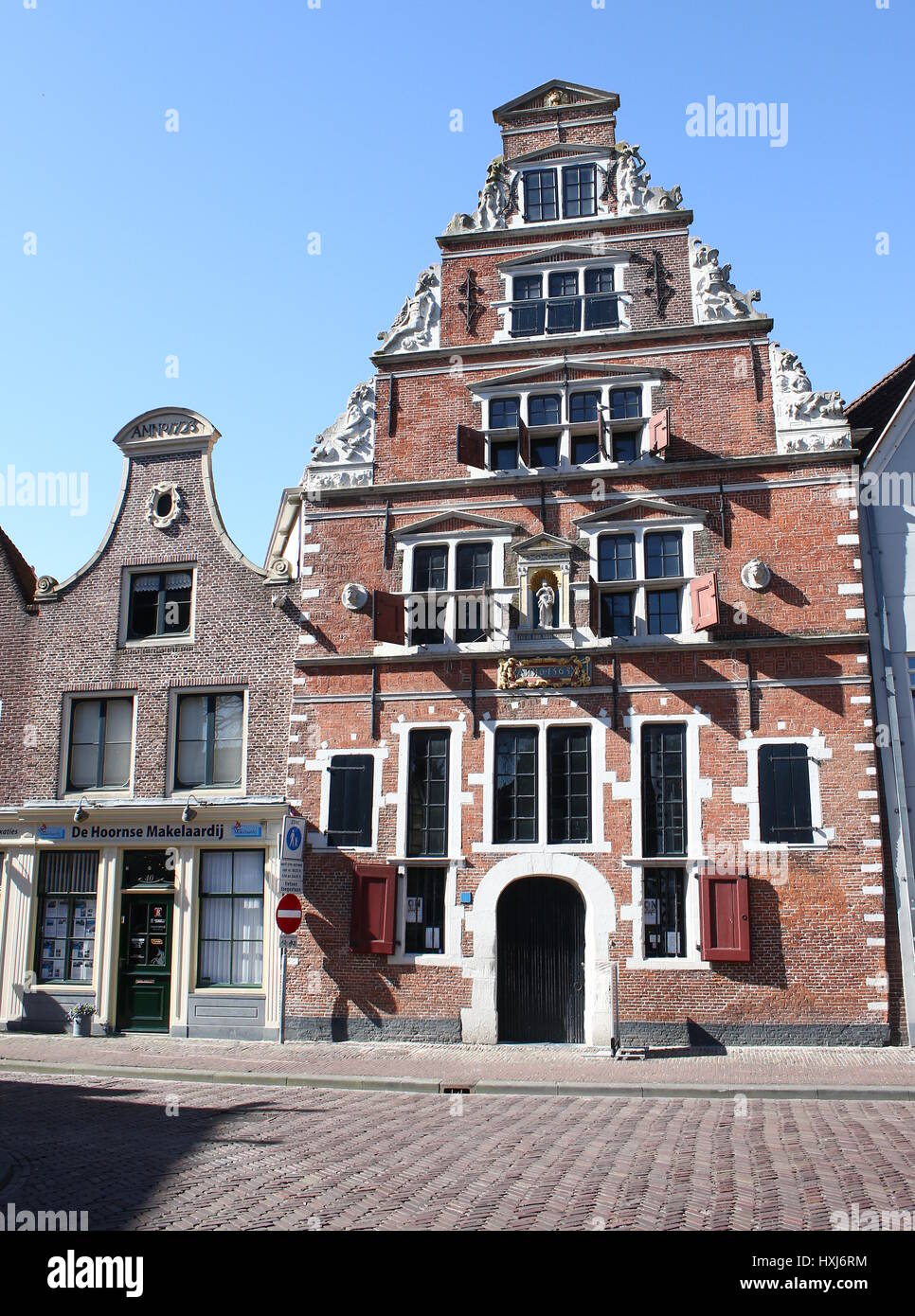 Boterhal or Sint Jansgasthuis (1563) at Kerkplein, Hoorn, Netherlands Stock Photo