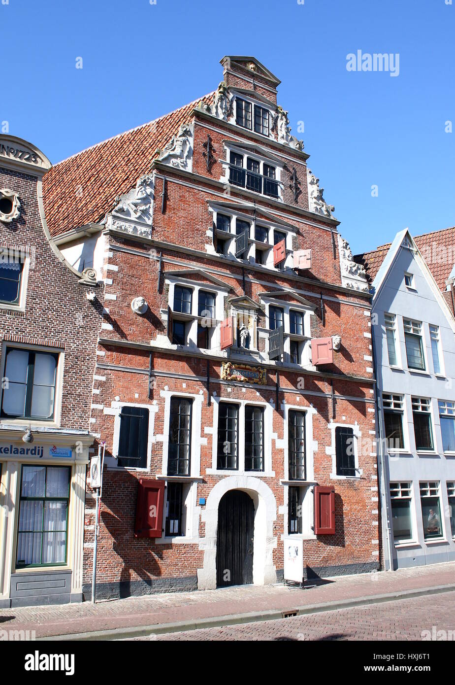 Boterhal or Sint Jansgasthuis (1563) at Kerkplein, Hoorn, Netherlands Stock Photo