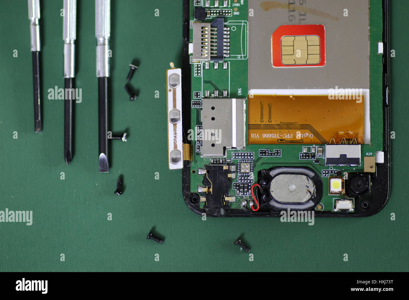 phone chip micro repair Stock Photo Alamy