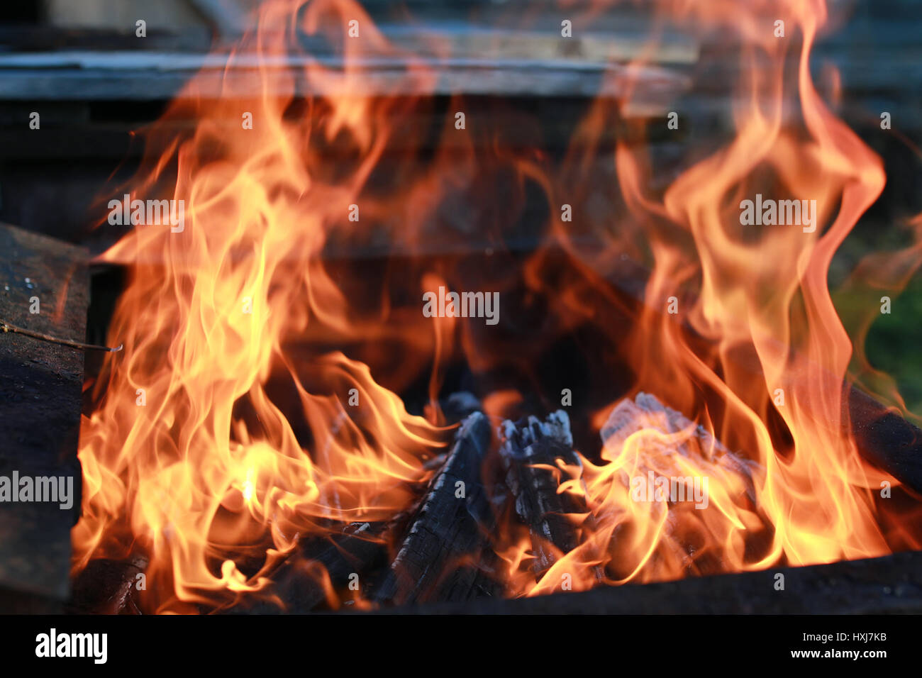 coal and fire flame Stock Photo Alamy