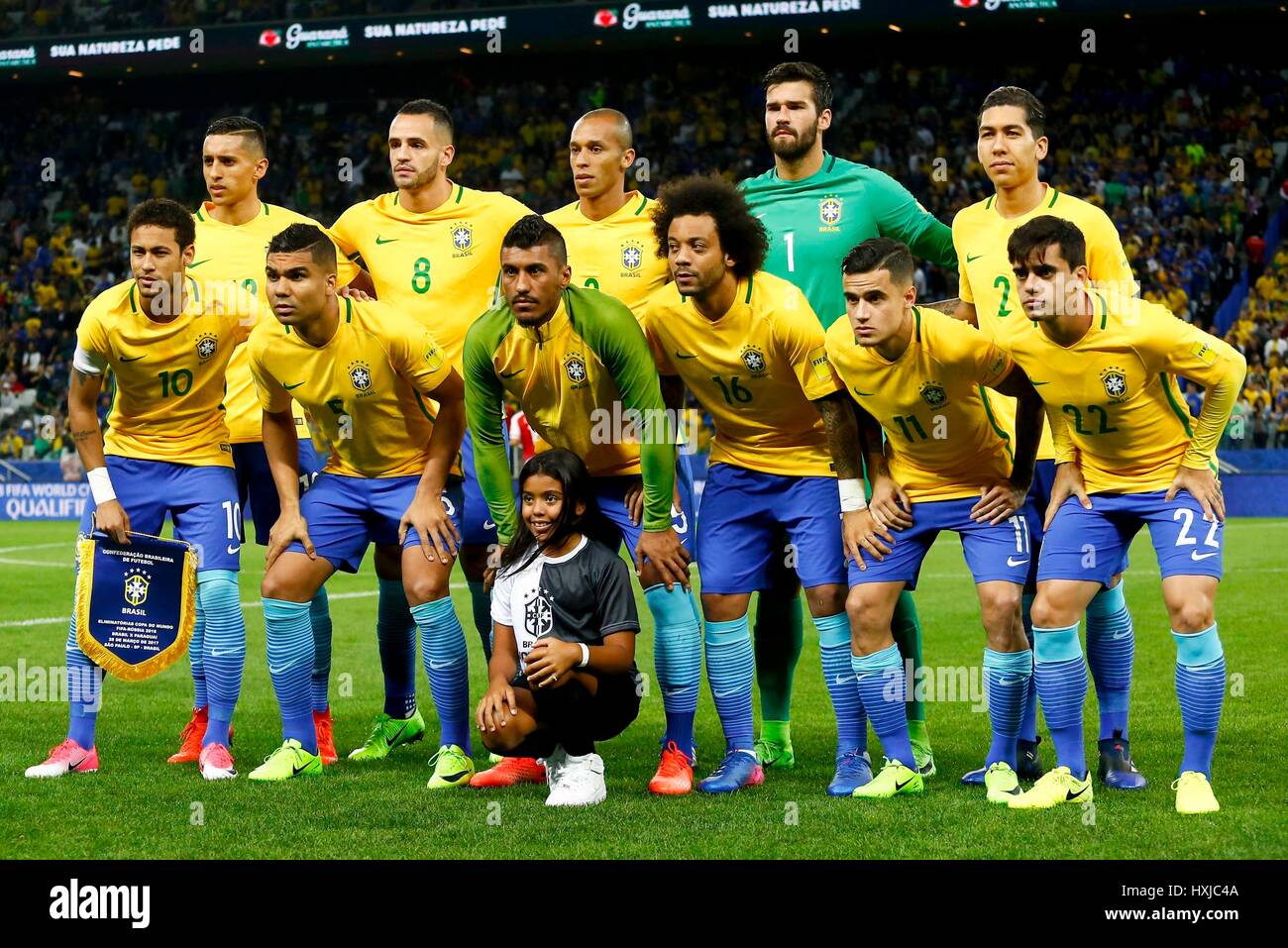 Photo of the brazilian soccer team hi-res stock photography and images -  Alamy