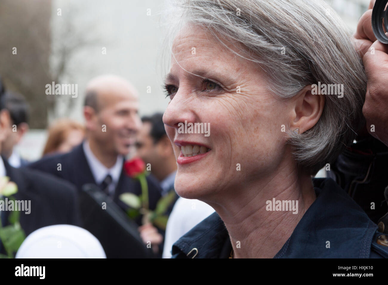 Westminster Bridge, London, UK. 29th Mar, 2017. Sophie Linden is a British politician, and