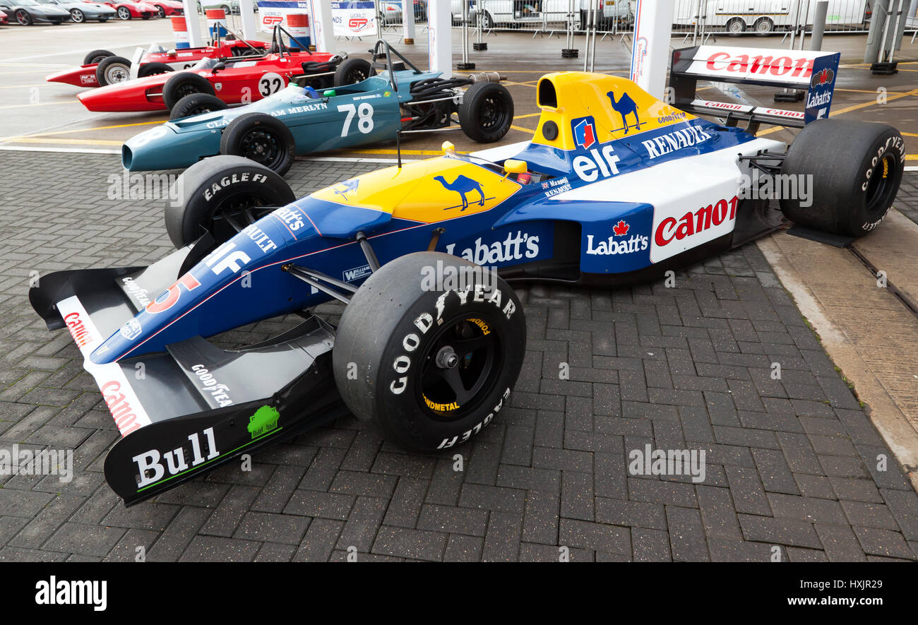 Nigel Mansells race winning, 1992, Williams FW14B Formula One Car, on ...