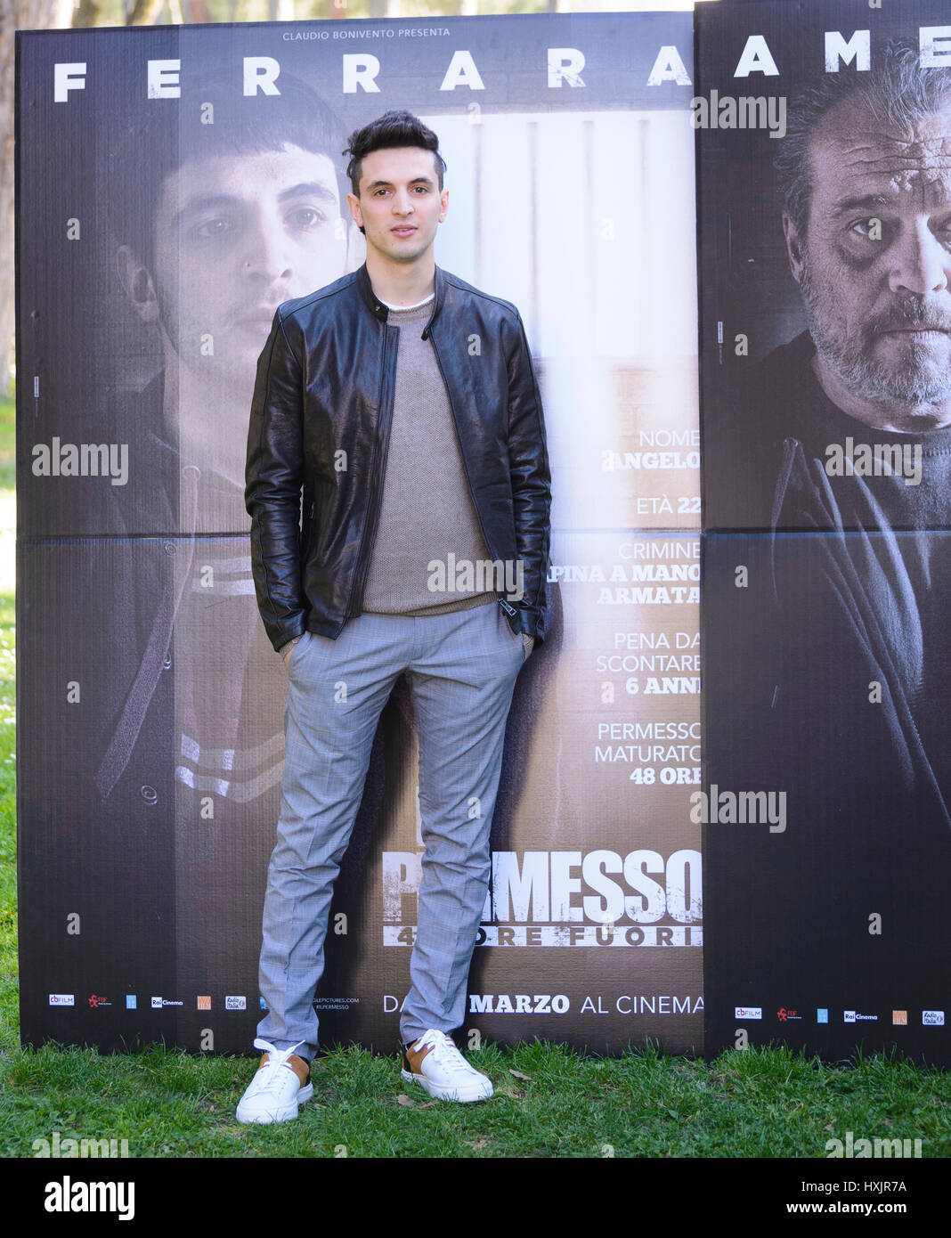 Rome, italy. 28th mar, 2017. giacomo ferrara attends the photocall ... Il permesso