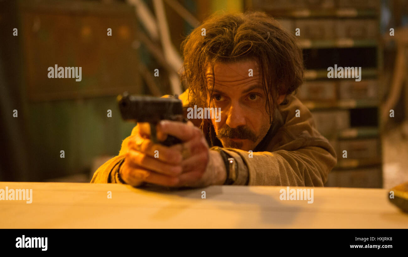 RELEASE DATE: April 21, 2017 TITLE: Free Fire STUDIO: Protagonist Pictures DIRECTOR: Ben Wheatley PLOT: Set in Boston in 1978, a meeting in a deserted warehouse between two gangs turns into a shootout and a game of survival PICTURED: Noah Taylor as Gordon. (Credit Image: © Pixar/Entertainment Pictures) Stock Photo