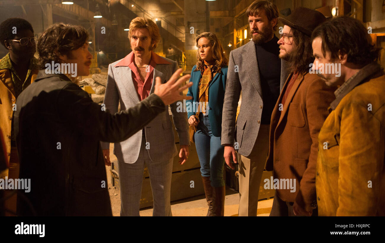 RELEASE DATE: April 21, 2017 TITLE: Free Fire STUDIO: Protagonist Pictures DIRECTOR: Ben Wheatley PLOT: Set in Boston in 1978, a meeting in a deserted warehouse between two gangs turns into a shootout and a game of survival PICTURED: Cillian Murphy as Chris, Brie Larson, Noah Taylor, Sharlto Copley, Babou Ceesay, Armie Hammer. (Credit Image: © Pixar/Entertainment Pictures) Stock Photo