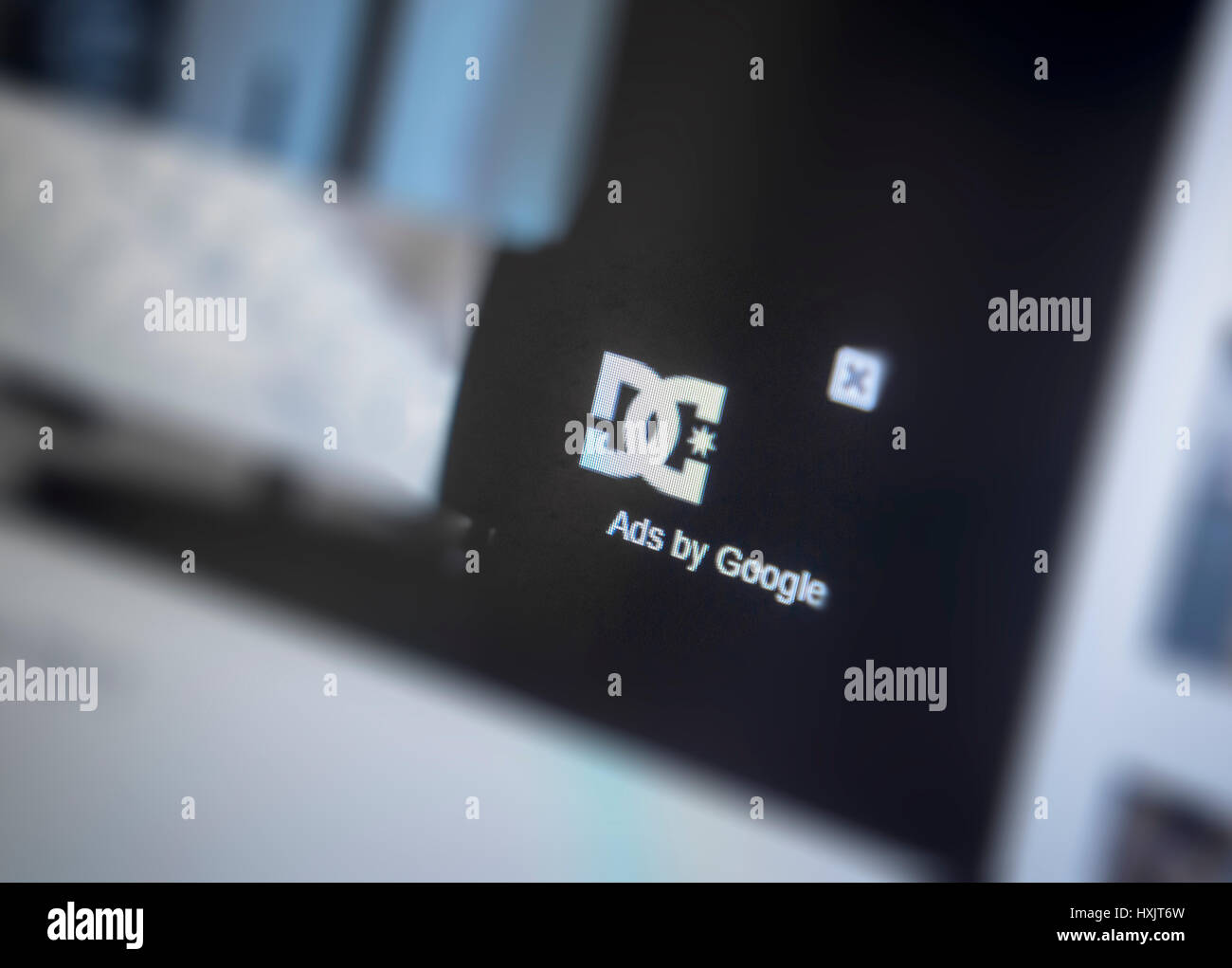 An Banner Advertisement Covering The Lower Portion Of A Video On
