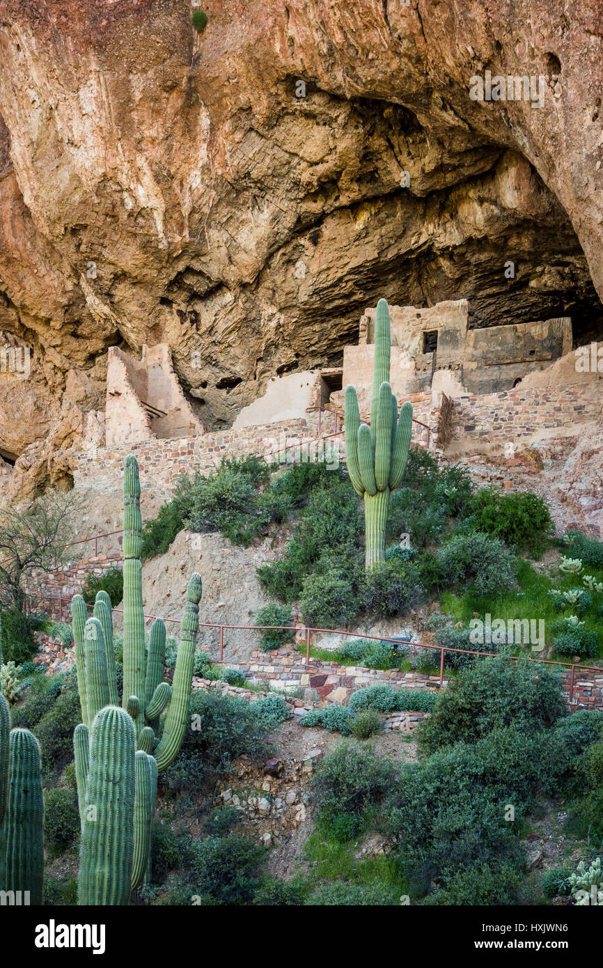 The Lower Cliff Dwelling of the Tonto National Monument, Arizona, USA Stock Photo Alamy