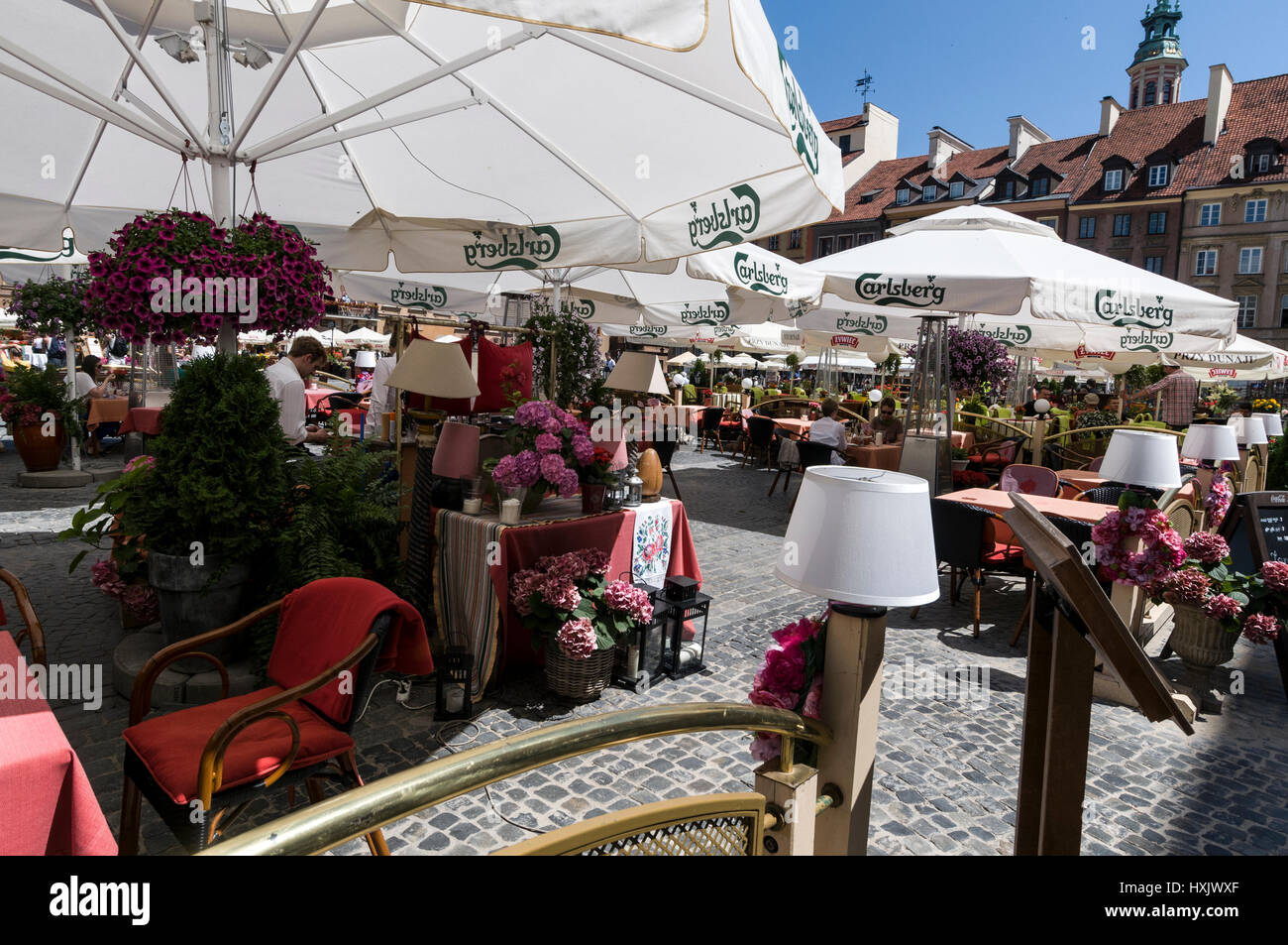 One of the Polish restaurants in Warsaw's Old Town Market Place is a