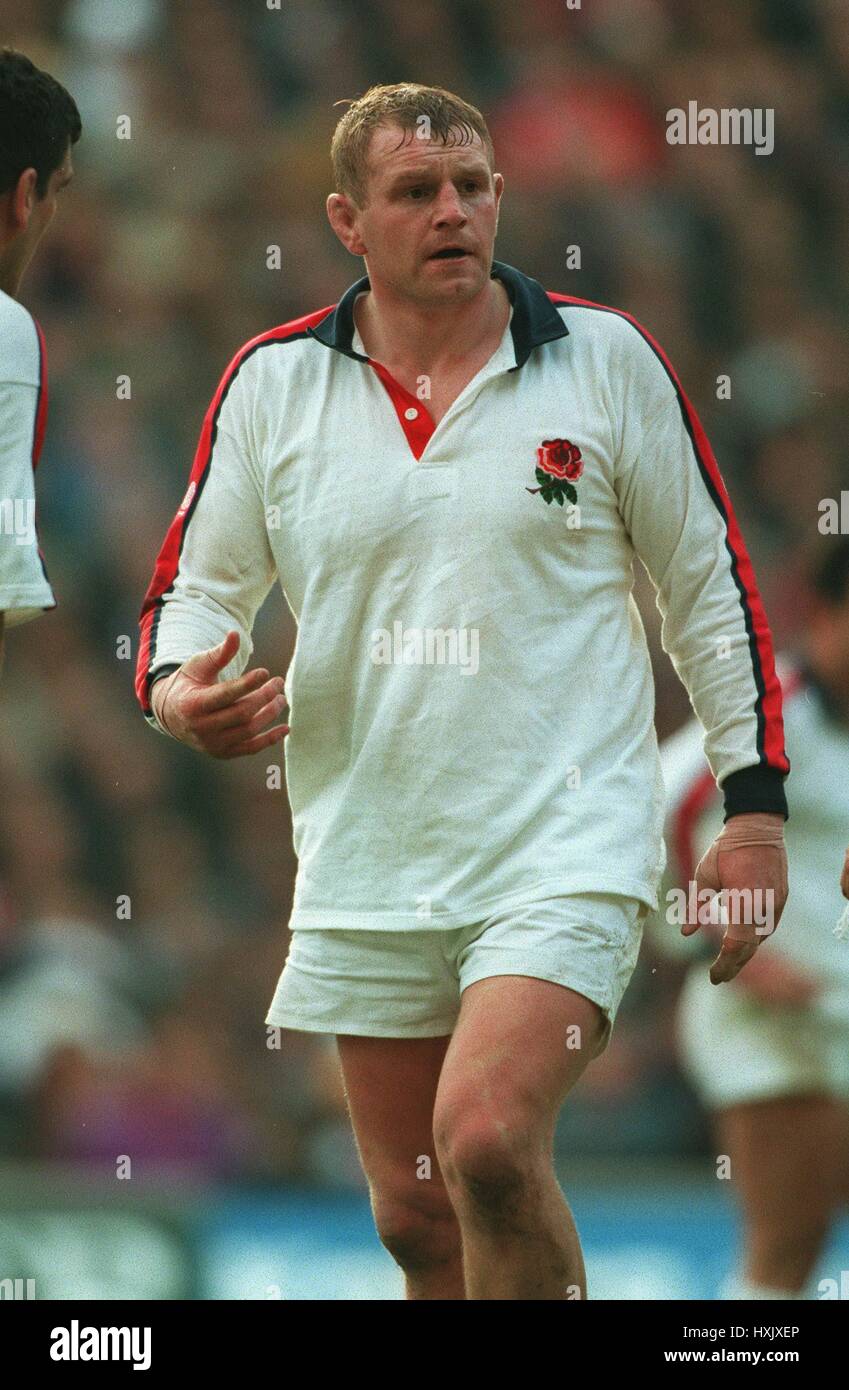 DEAN RICHARDS ENGLAND & LEICESTER RU 24 April 1995 Stock Photo Alamy