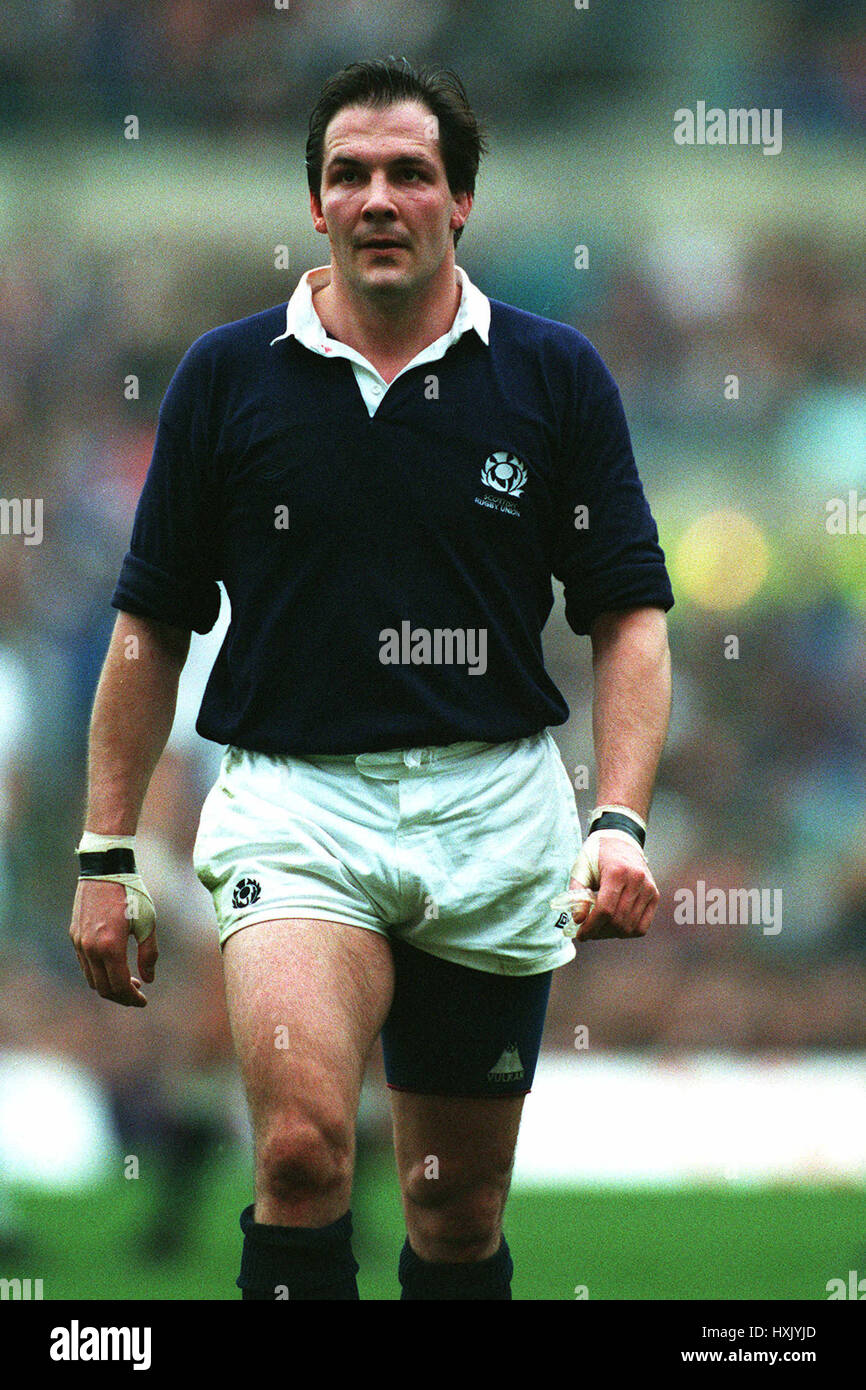 IAIN MORRISON SCOTLAND & LONDON SCOTTISH RU 12 March 1993 Stock Photo