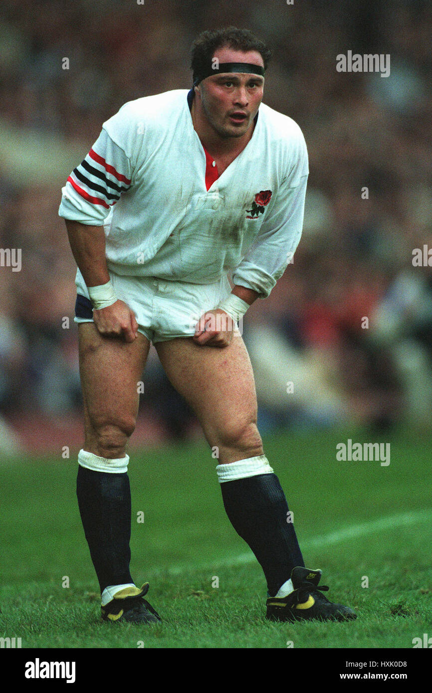 BRIAN MOORE ENGLAND & NOTTINGHAM RU 29 October 1991 Stock Photo Alamy