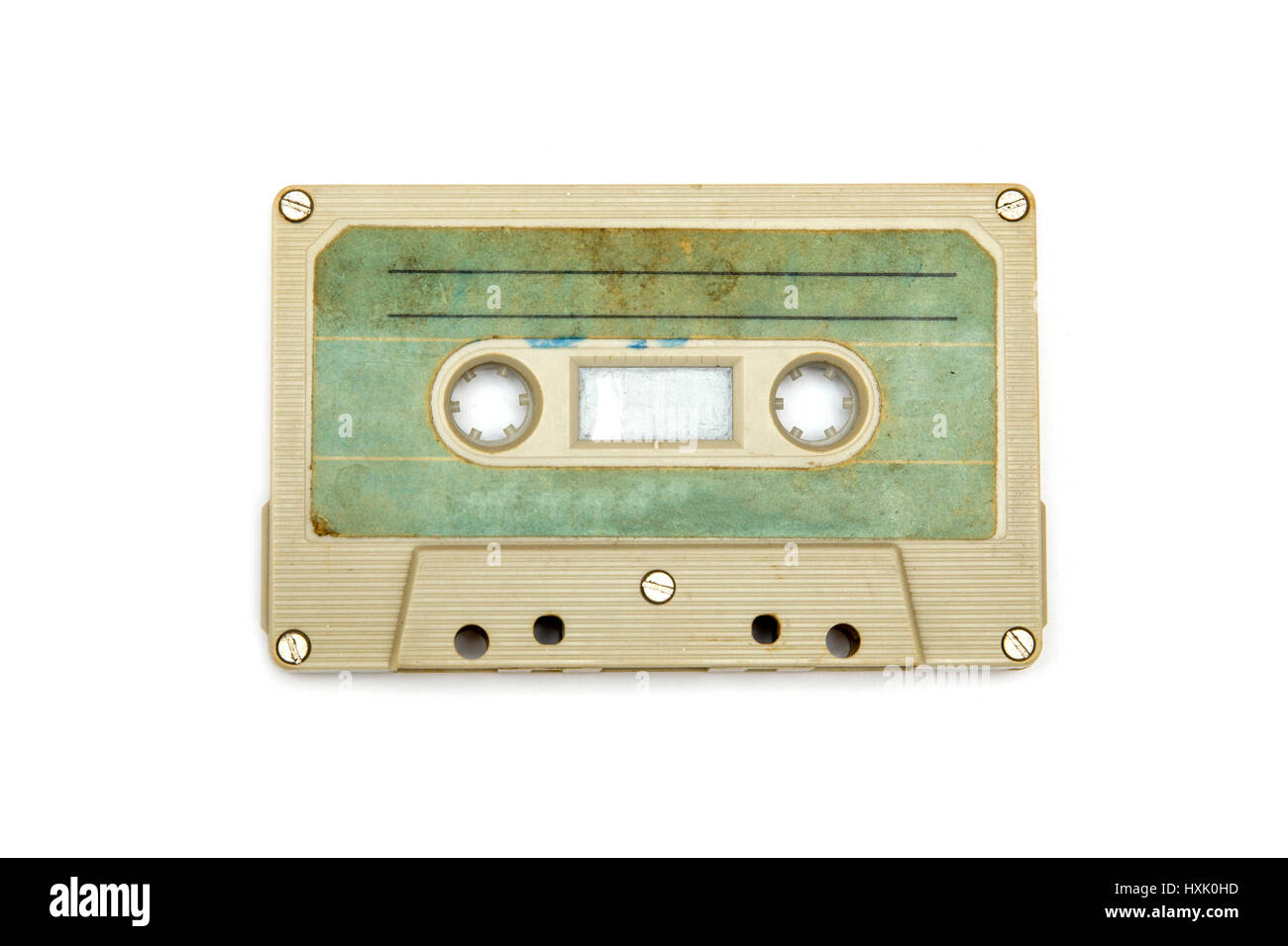 Vintage audio cassette isolated white background Stock Photo - Alamy
