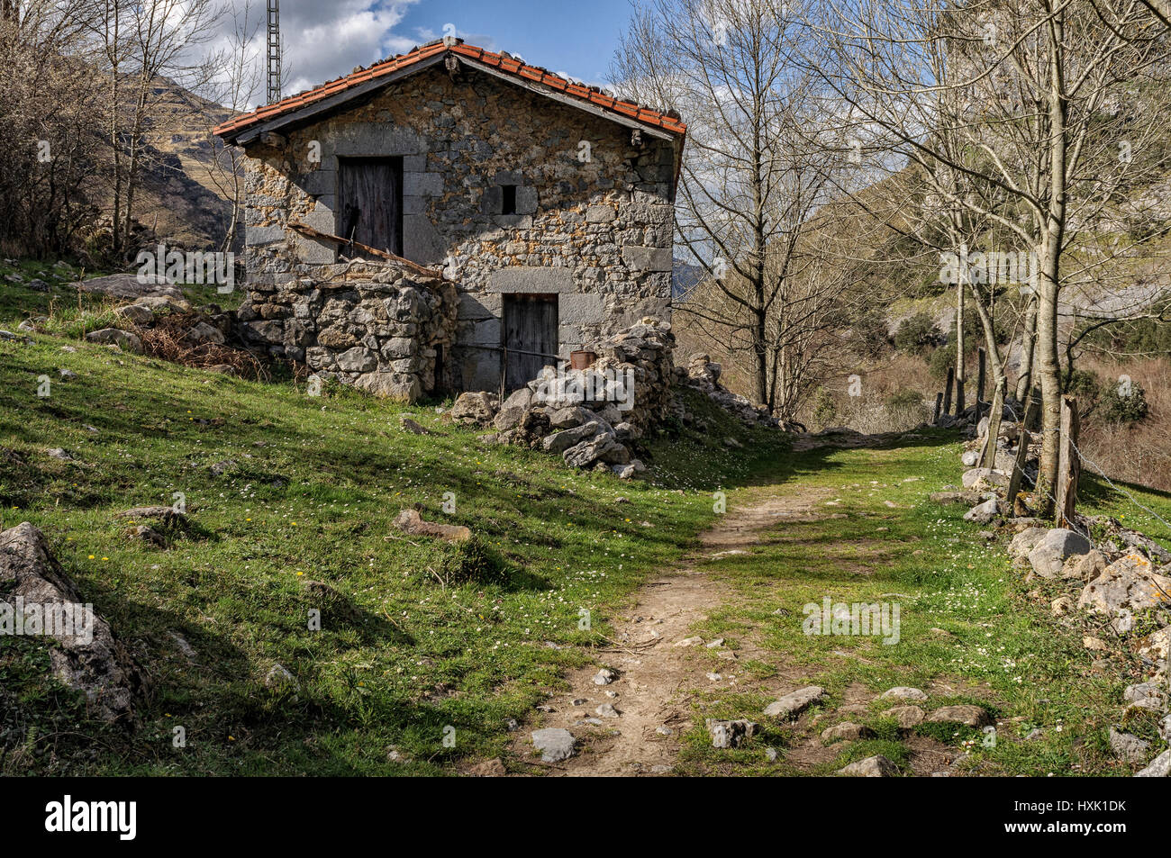 Birth of the river Ason, Cantabria, Spain, Europe Stock Photo - Alamy