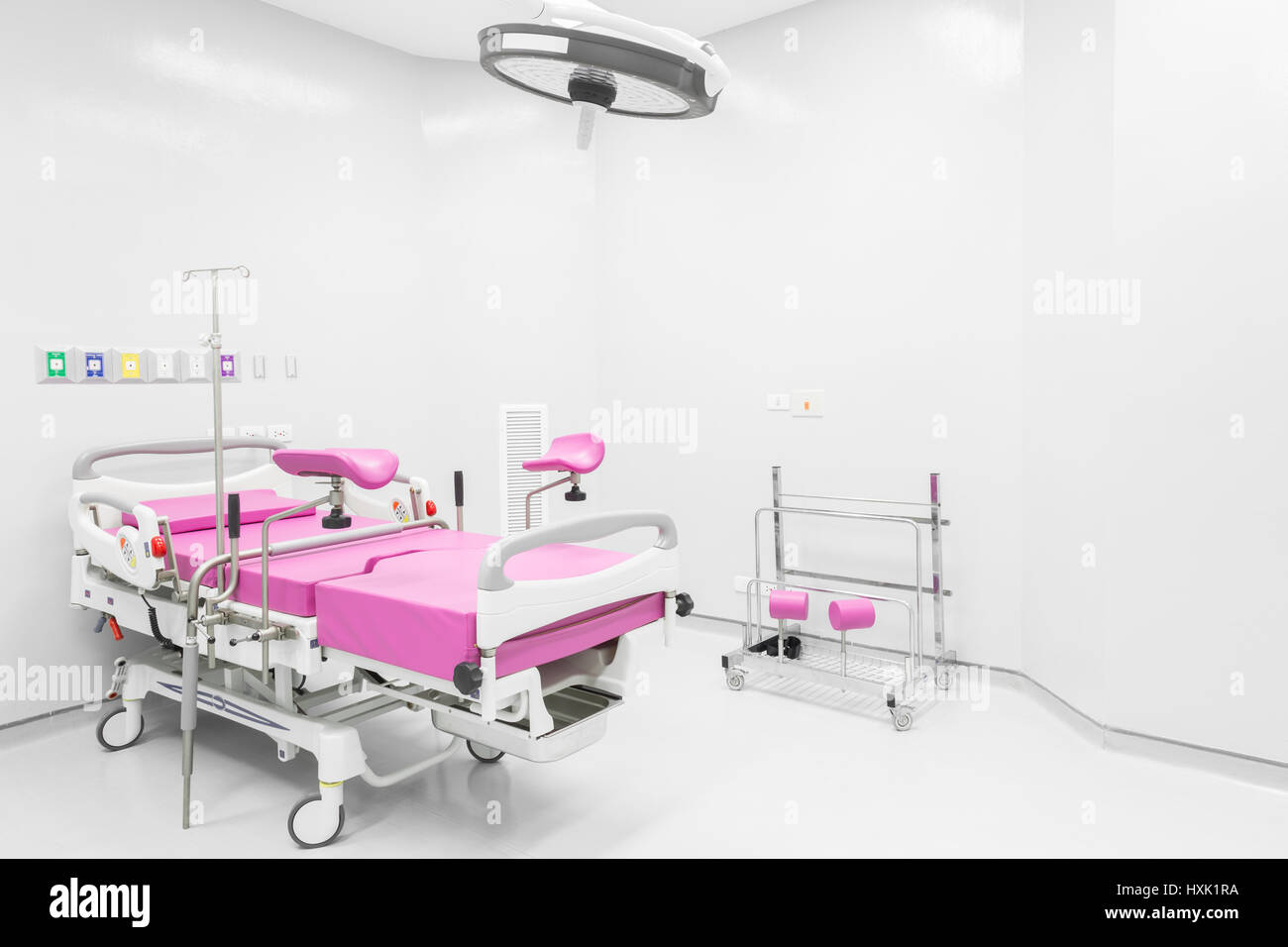 Medical Bed In Labour Room At Modern Hospital Stock Photo Alamy