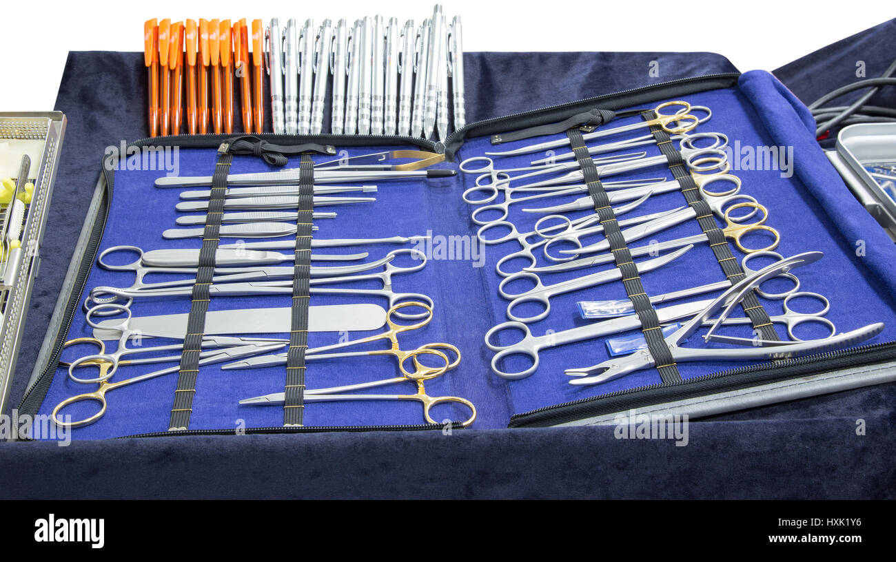 Hospital tools surgical set hires stock photography and images Alamy