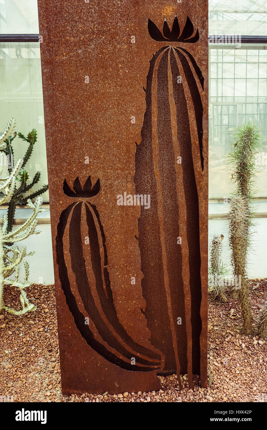 cactus sign in front greenhouse Stock Photo - Alamy