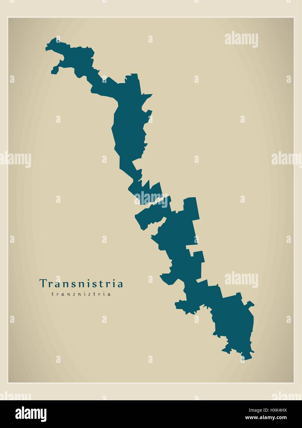 Modern Map - Transnistria MD Stock Vector