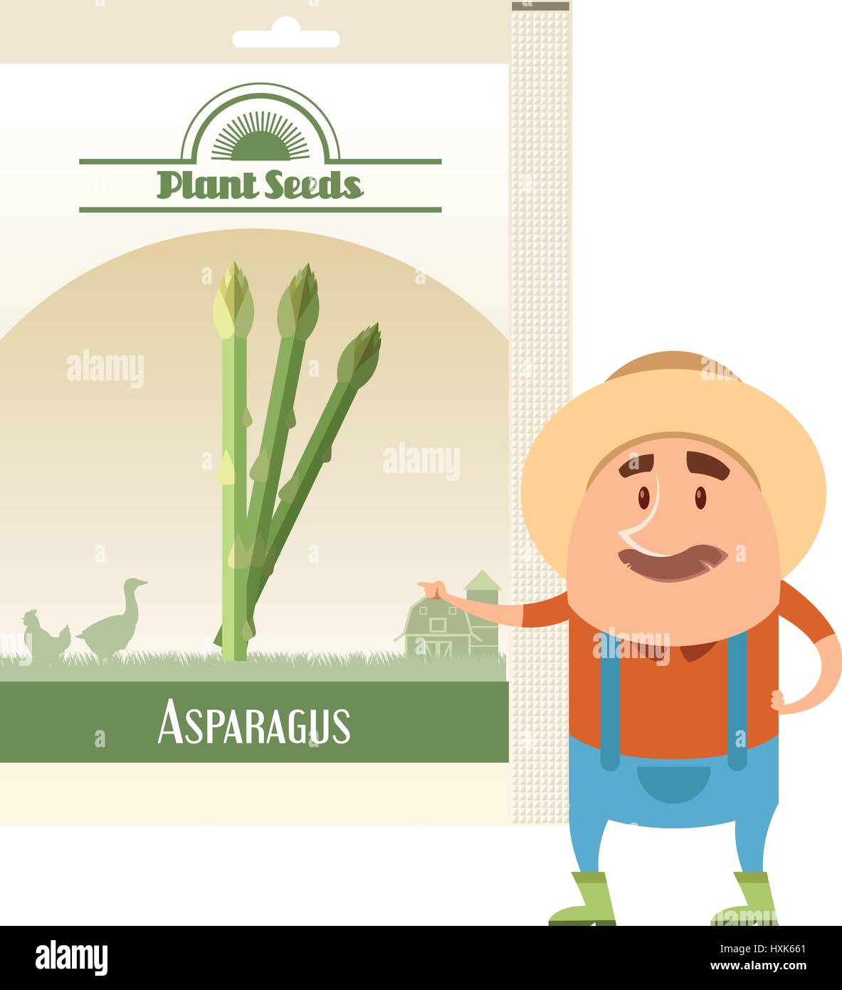 Pack of asparagus seeds icon Stock Vector Image & Art - Alamy