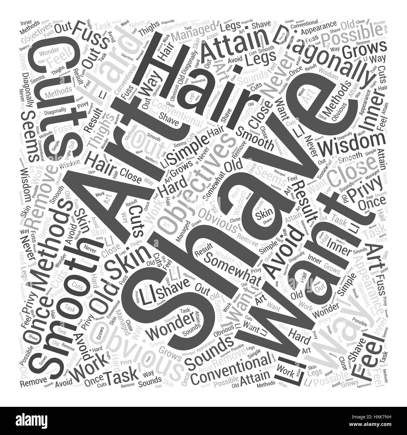 The art of removing words letters