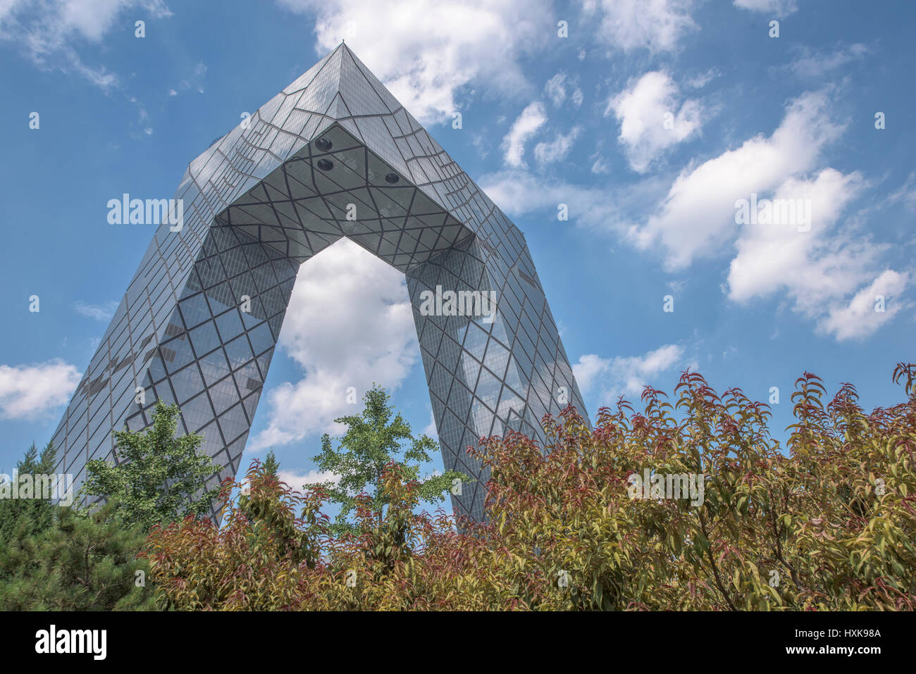 Modern building - CCTV headquater in Beijing Stock Photo