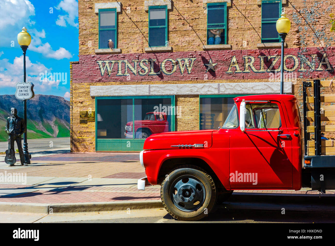 images Standing On A Corner In Winslow Az Song https www alamy com stock photo standing on the corner in winslow arizona 136881513 html