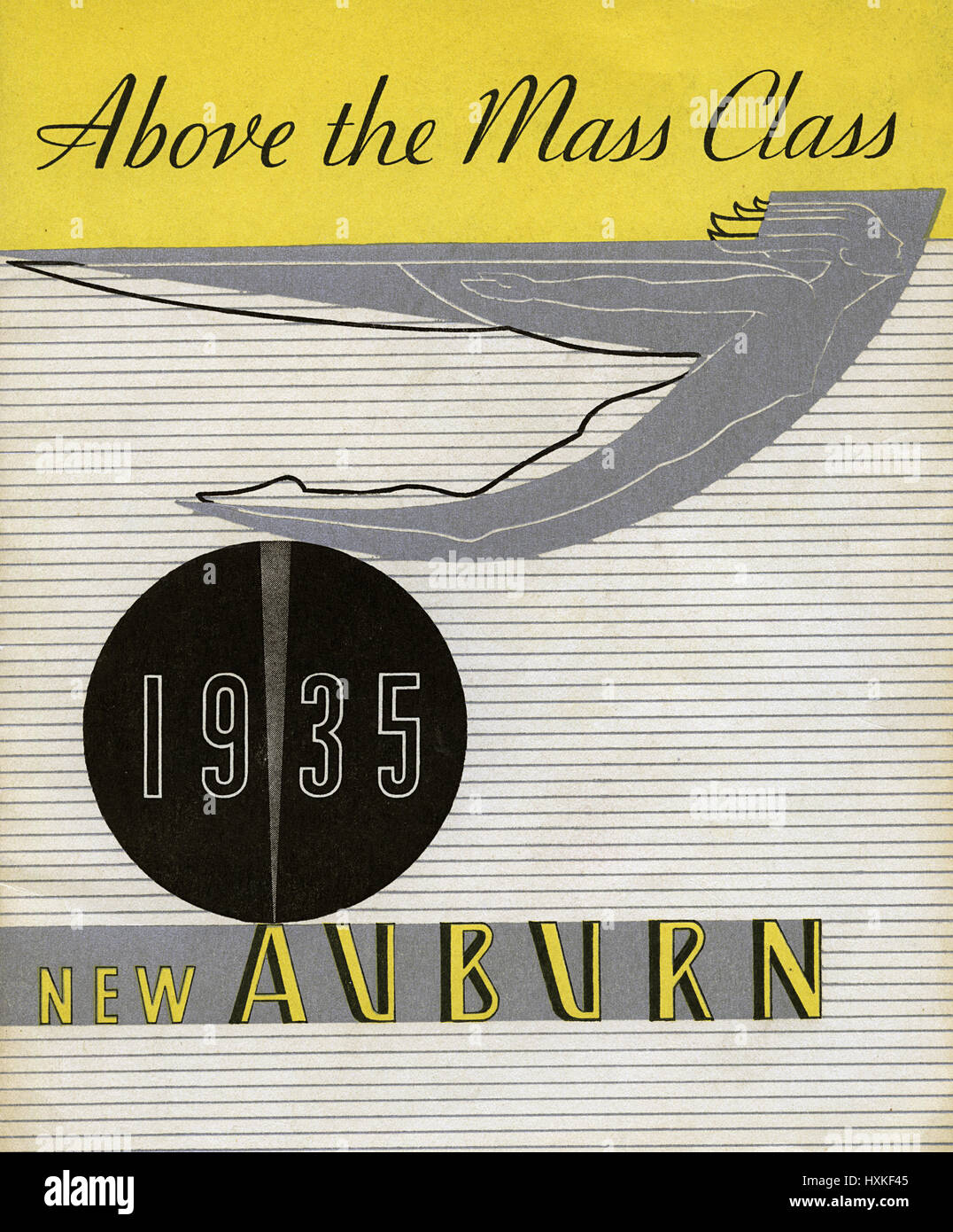 1935 Auburn sales brochure Stock Photo