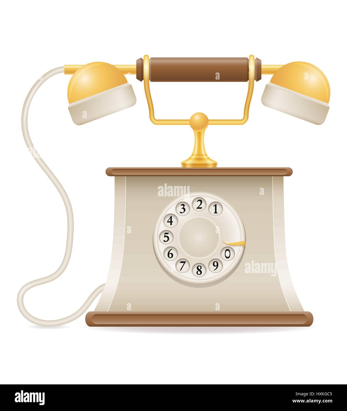 phone old retro icon stock vector illustration isolated on white ...