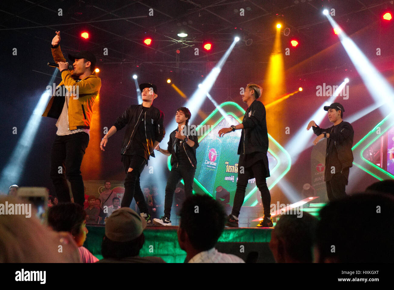 Pop music band Stock Photo Alamy