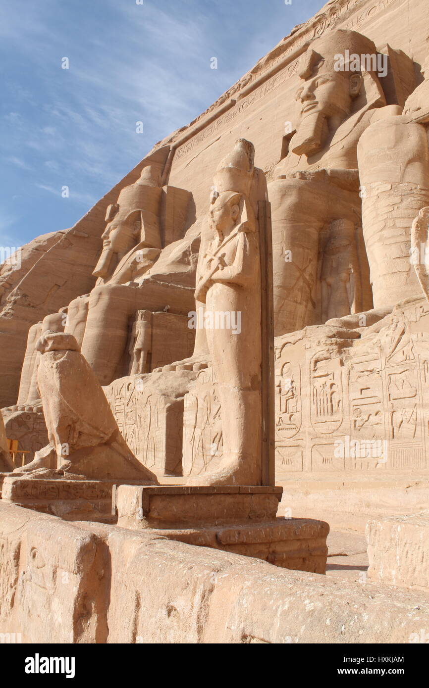 Egypt, Nile River, Abu Simbel temples Stock Photo Alamy